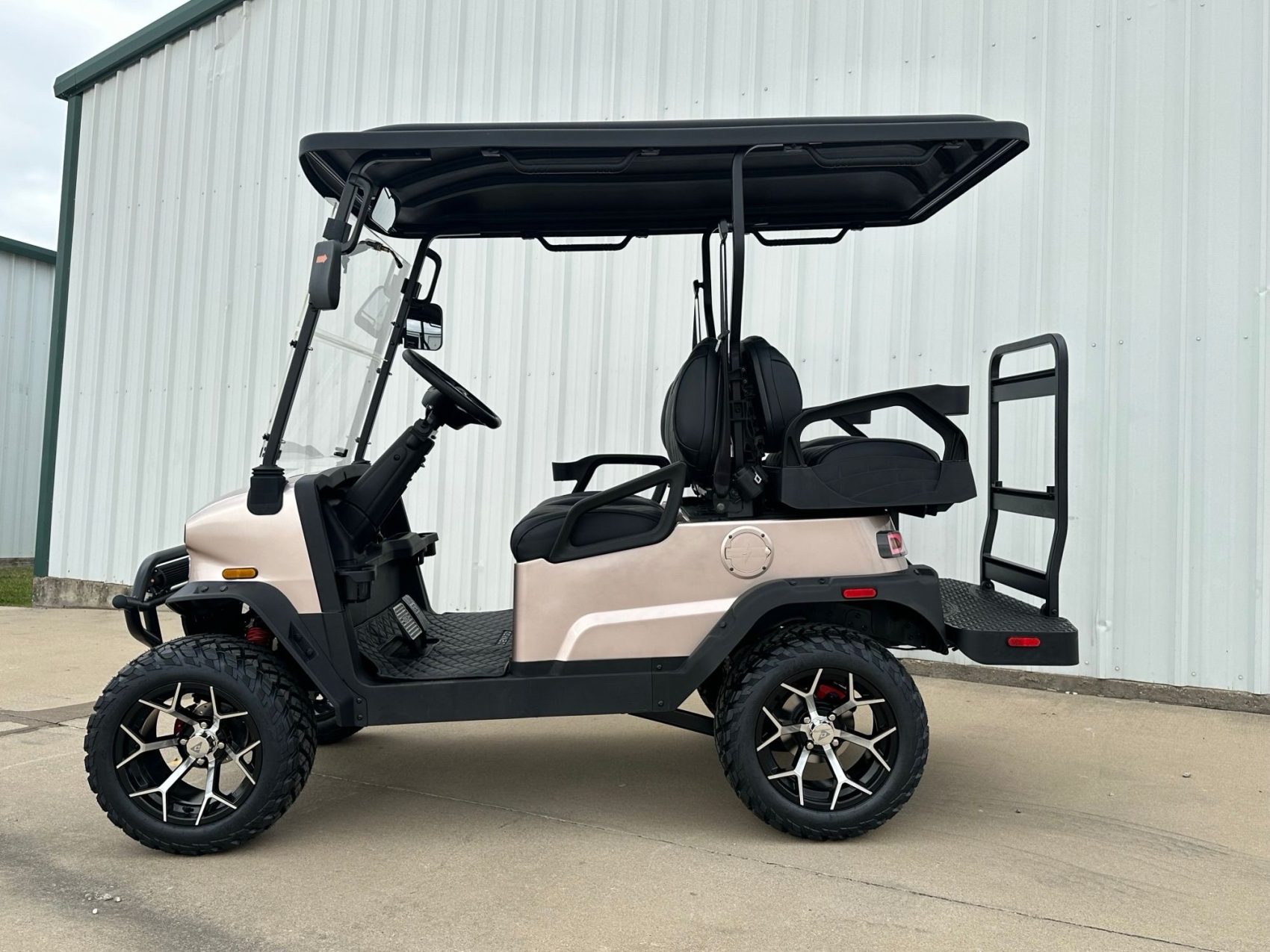 Denago Nomad XL 4 Passenger Lifted Champagne Excessive Carts