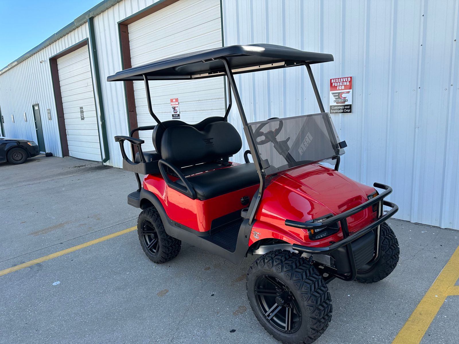 Excessive Custom 4 Passenger Lifted Red Excessive Carts